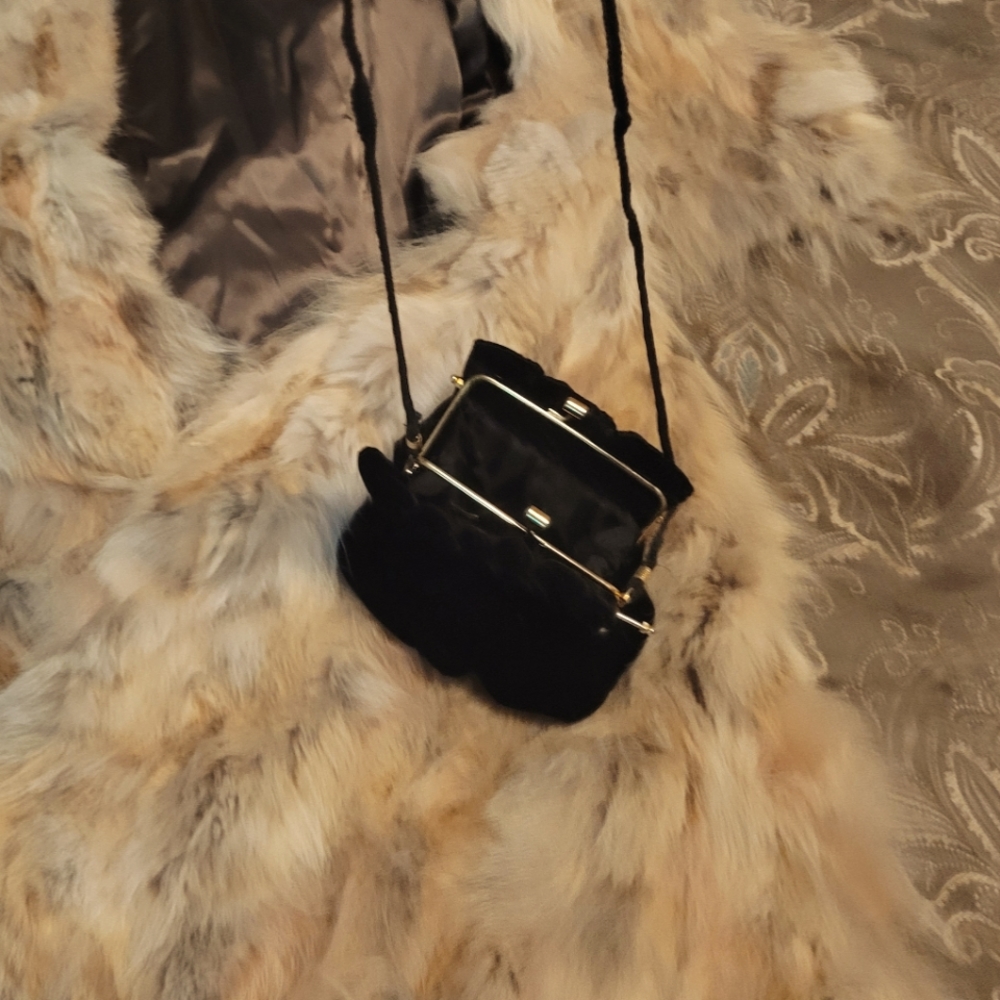 1950s Vintage velvet purse..